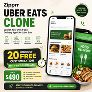How Much Does Zipprr Uber Eats Clone Cost? $490